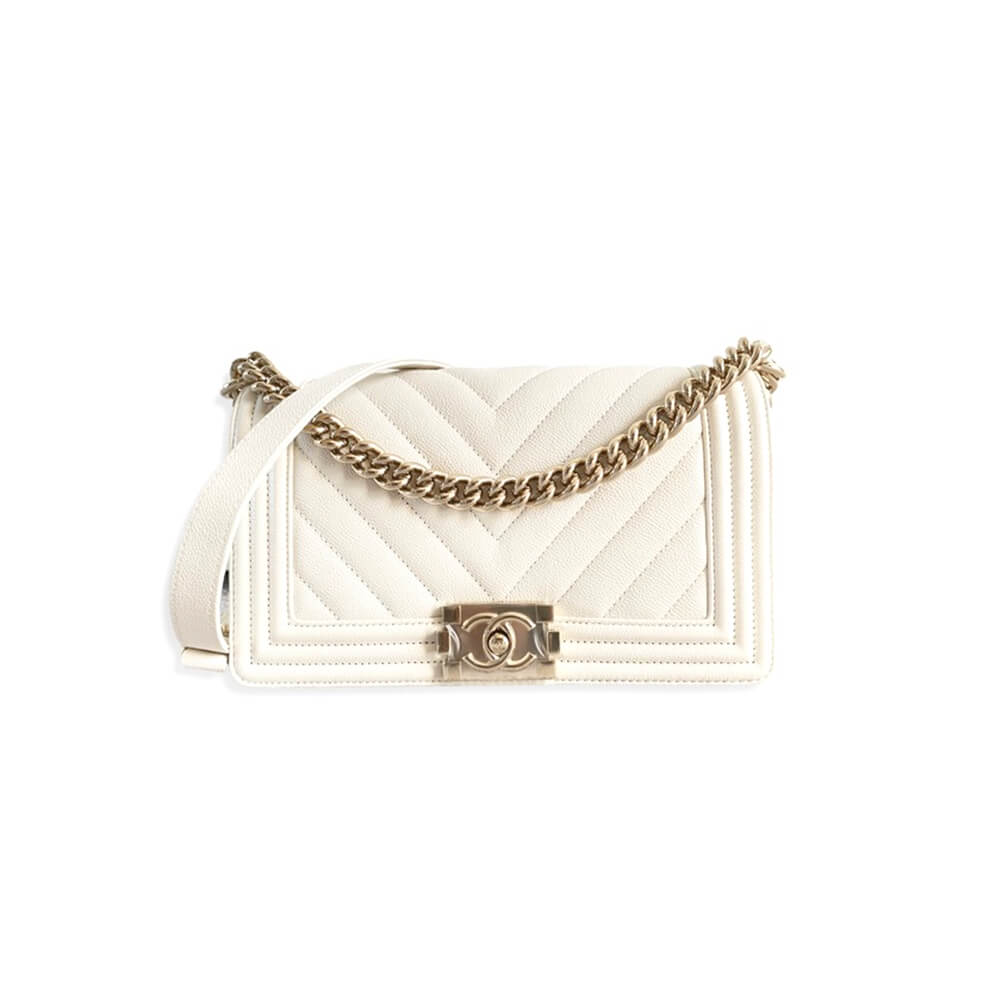 chevron boy Ch*el handbag